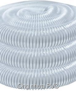 Ong PVC hut bui loi thep