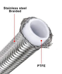 Ong nhua boc loi thep dan hoa chat teflon ptfe