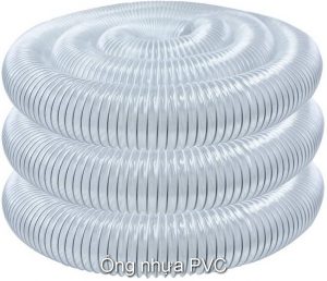 Ong nhua hut bui PVC loi thep