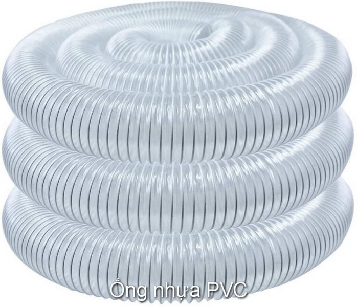 Ong nhua hut bui PVC loi thep