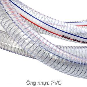 Ong nhua loi thep hut bui PVC mem