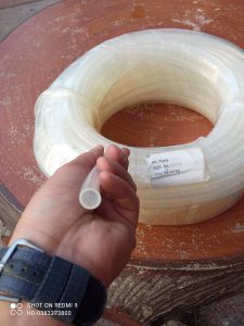 Ống silicone trắng trong D8xD10